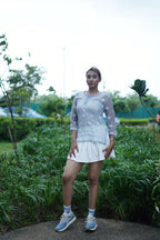 Viscose Grey Short Kurti