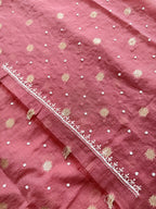 Pure Mulmul Brick Red - Unstitched