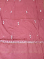 Pure Mul-chanderi Brick Red  - Unstitched
