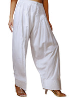 Rayon Solid Women's Farshi Salwar - White
